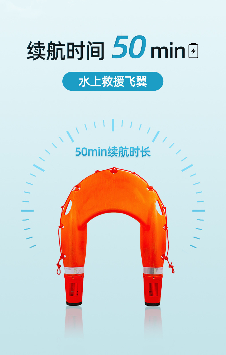 Water rescue flying wing wireless remote control lifesaving robot flood prevention tool search and rescue U-boat intelligent lifebuoy