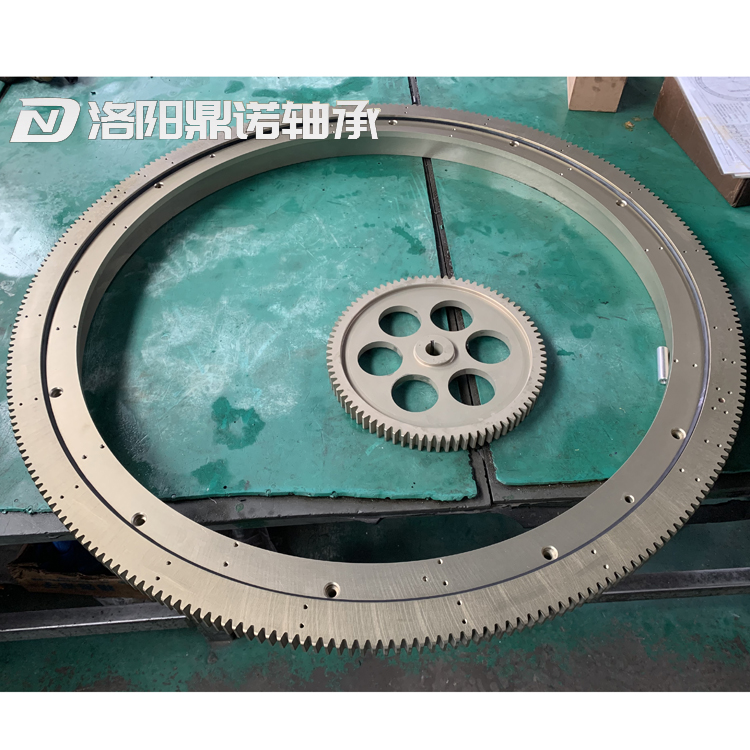 Rotary table bearing aluminum alloy rotary bearing 7075T6 material external tooth rotary table bearing grinding teeth anodizing