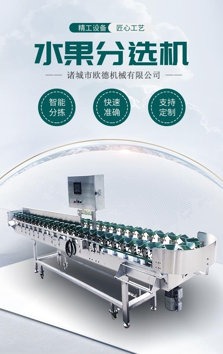 Intelligent fruit sorting machine, tomato weight sorting equipment, stainless steel fruit and vegetable classifier