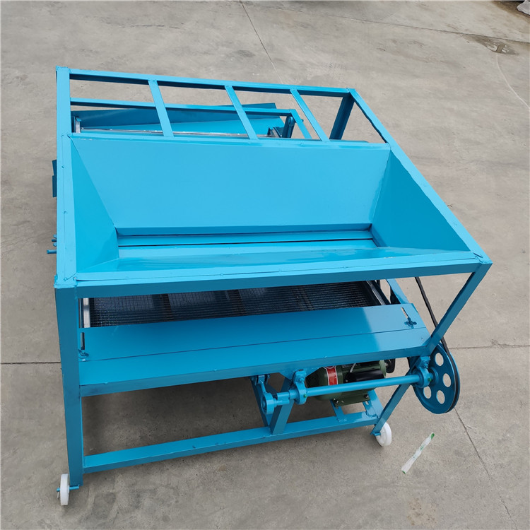 Sesame screening machine Gravity type wheat and rice stone removal machine New morning onion seed cleaning machine