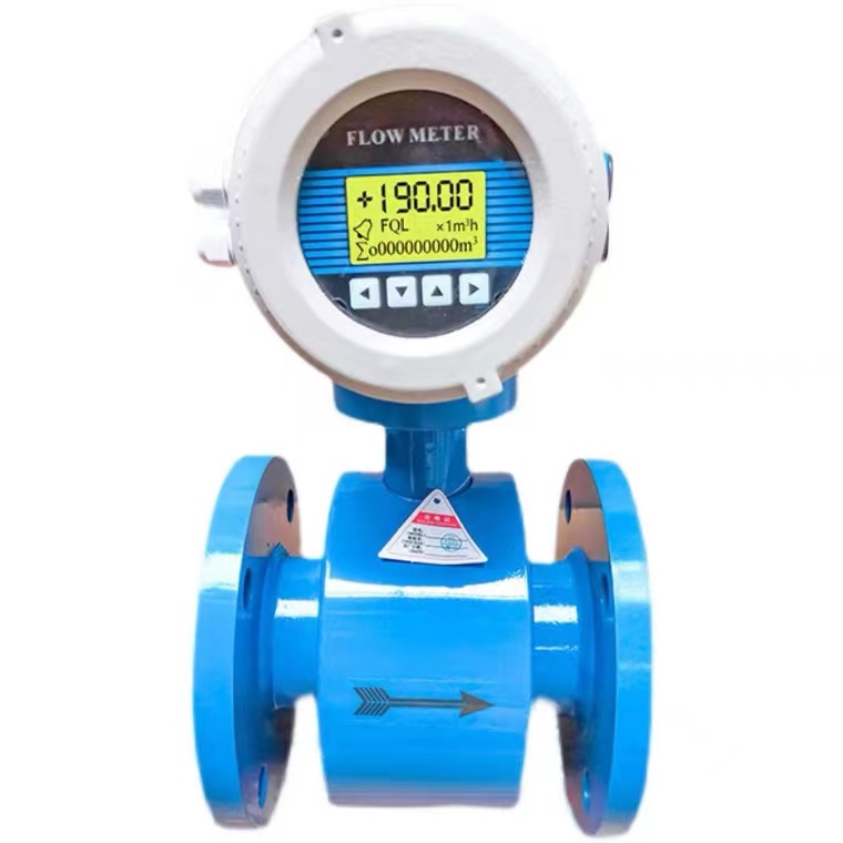 Thunder Magnetic Pipeline Electromagnetic Flowmeter Sewage Treatment Lining Tetrafluoroethylene Intelligent Explosion-proof Type Supporting Large Diameter