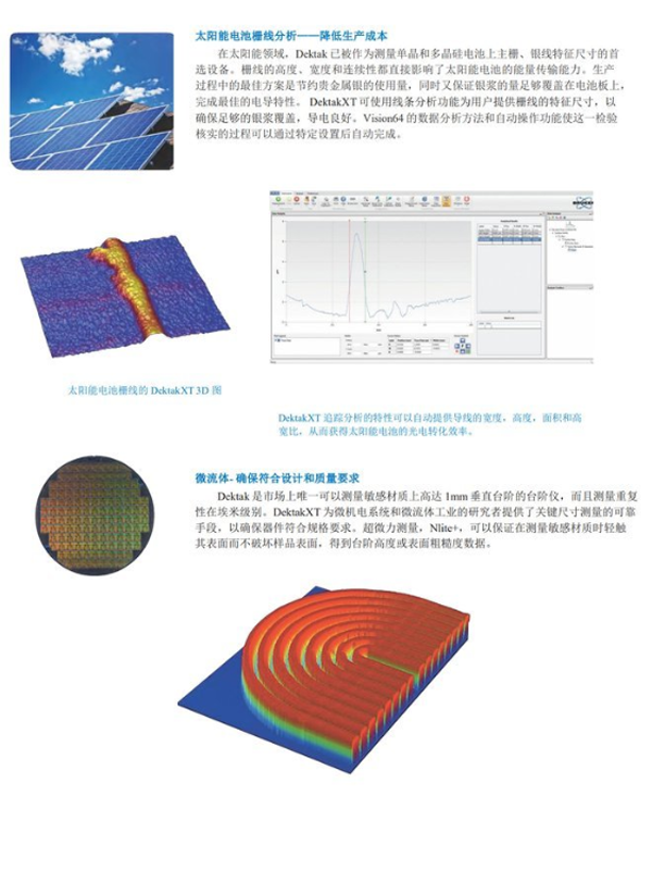 Dektak-XT probe type surface profilometer from Brook Bench in Germany