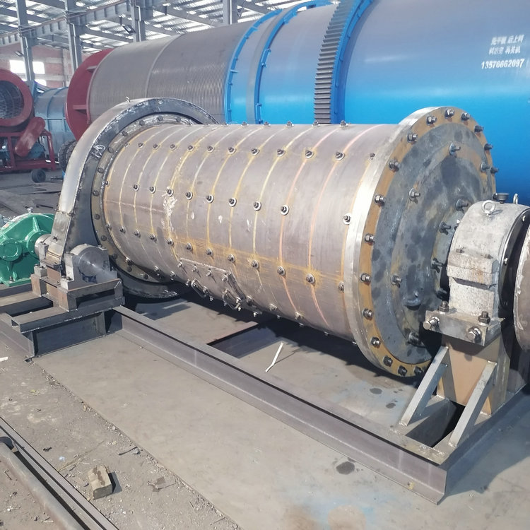 1200 * 3000 grid type ball mill horizontal beneficiation dry large drum mill