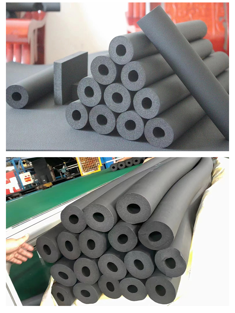 Walda Black B1 Class Refractory Engineering Pipeline Special Rubber Plastic Insulation Sleeve