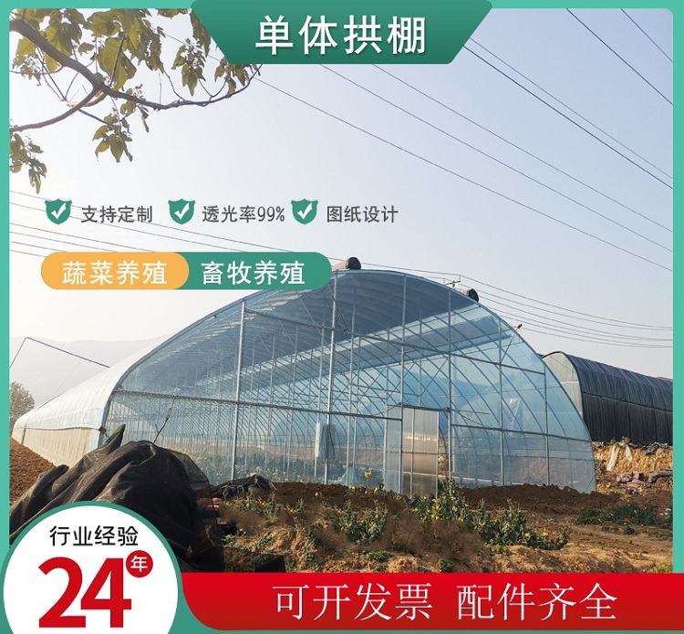 Tai You Yi Building Materials Simple Film Greenhouse, Single Insertion Greenhouse, Arch Greenhouse, Agricultural Seedling Cultivation, Flower Cold Greenhouse Installation