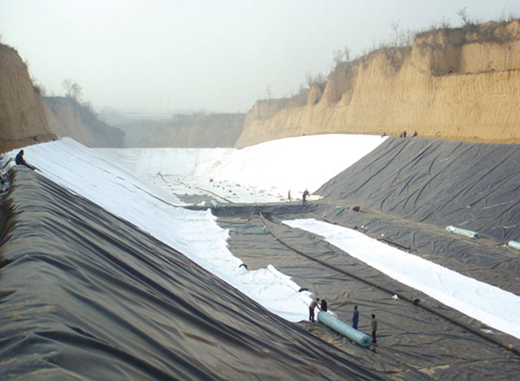 Soaring Geotextile River Regulation Reservoir Landscape Lake Two Cloths and One Membrane 700g Composite Geotextile Impervious Membrane