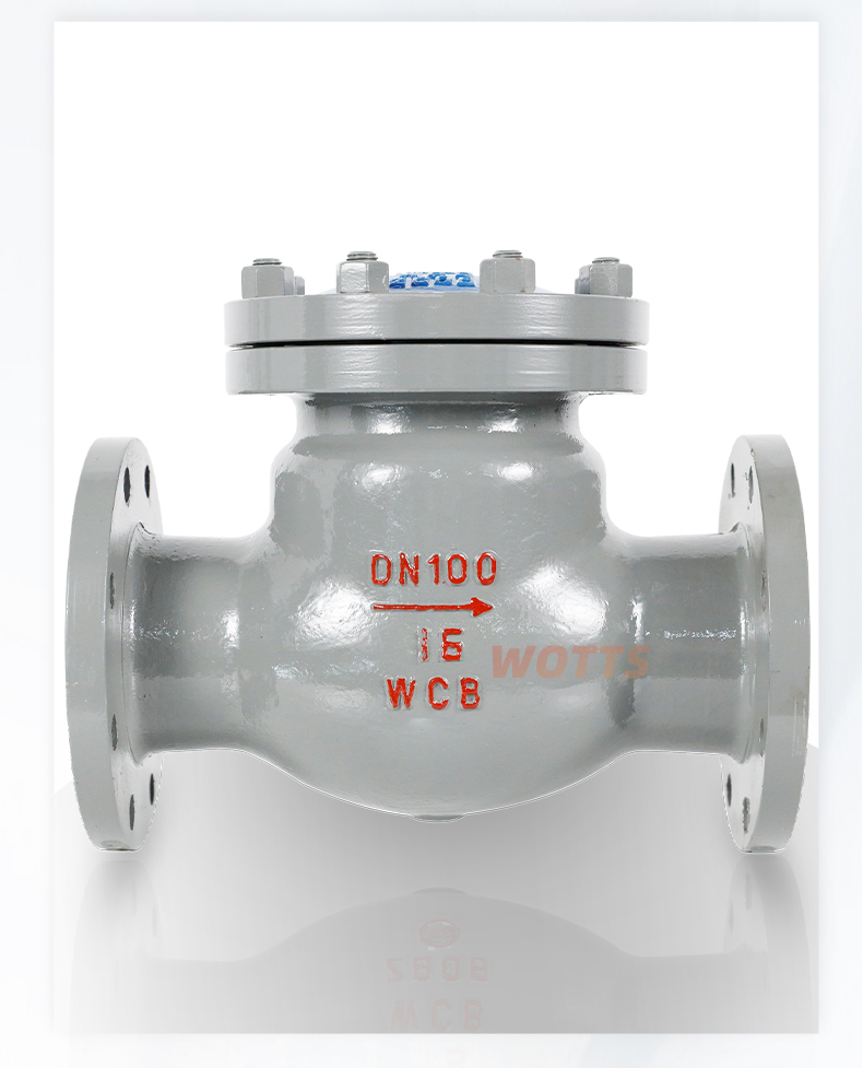 Cast steel swing flange check valve H44H-16C high and medium pressure steam valve check valve extraction