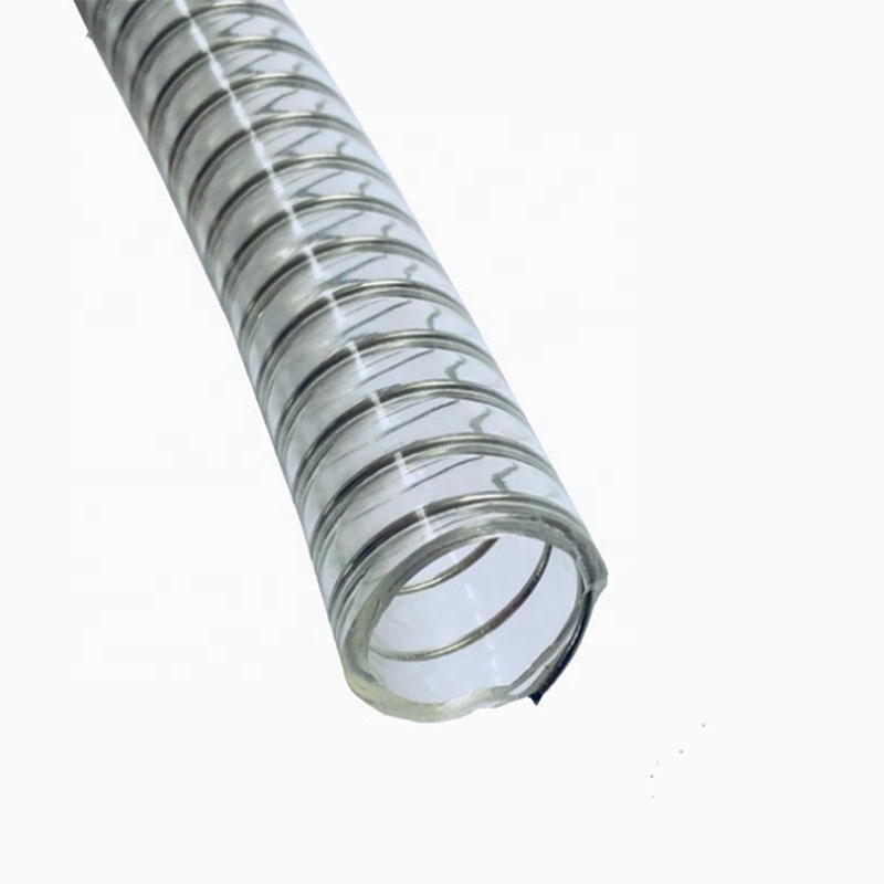 PVC steel wire reinforced hose, cold and frost resistant, vacuum transparent steel wire hose, avant-garde plastic