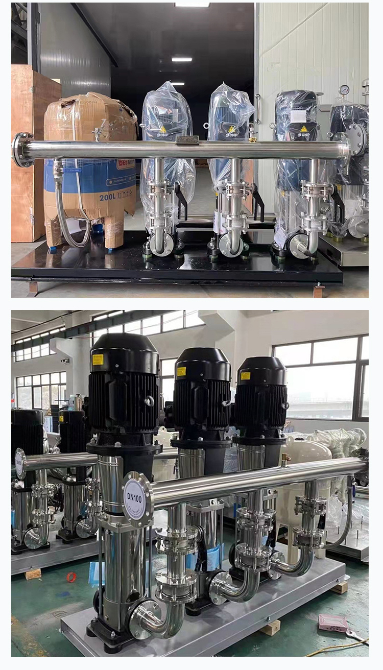 Irrigation water tank type non negative pressure water supply unit, multi-stage variable frequency water supply equipment for greenhouse planting