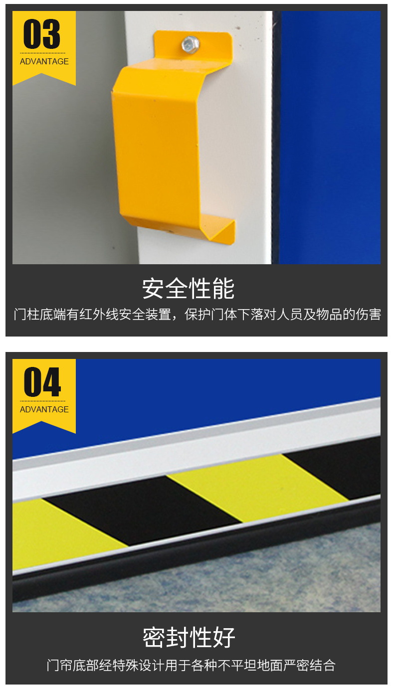 Automatic induction lifting fast door for parking lot of underground parking garage Anti smashing, anti-theft, dust-proof, fast Roller shutter