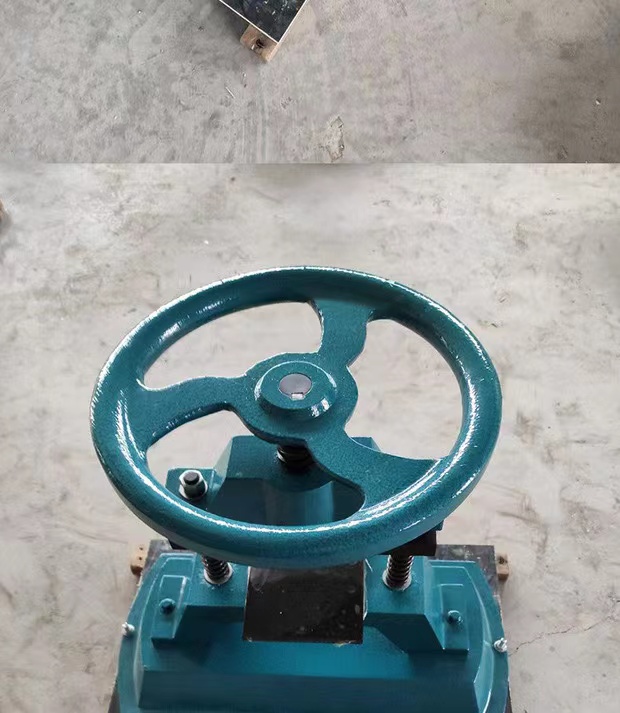 First test waterproof roll punching machine dumbbell prototype, manual punching CP-50 type