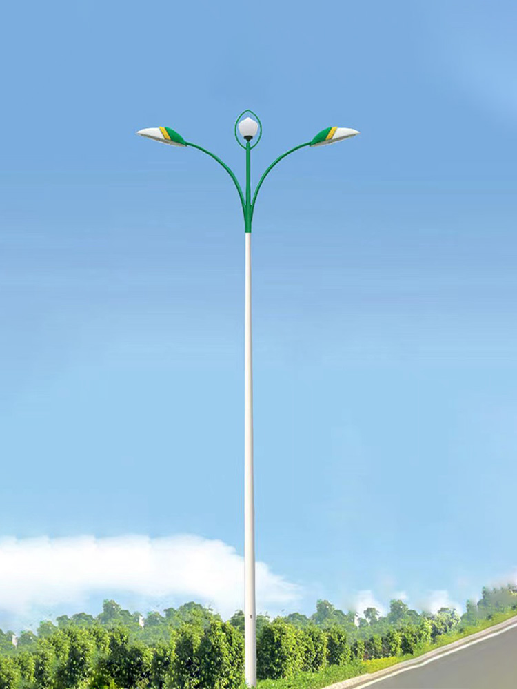 New Yan Lighting Sodium Lamp Cap 8m 400w Double Arm Street Lamp Source Manufacturer Quality Assurance