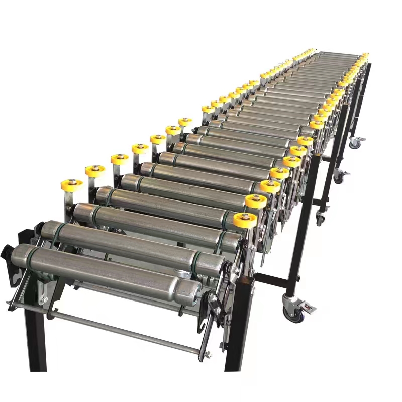 Telescopic conveyor belt, conveyor belt, power roller conveyor, loading and unloading equipment, small assembly line, conveyor belt