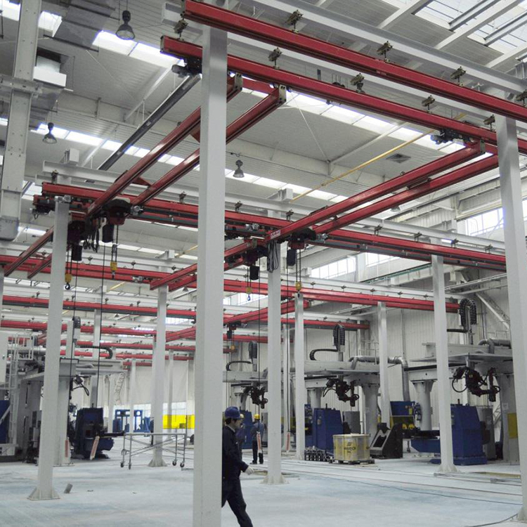 KBK frame flexible crane manufacturing workshop, 3-ton combined crane for factory building