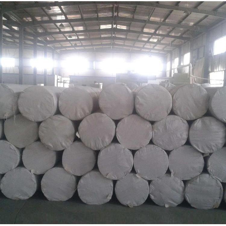 White short silk needle punched geotextile for isolation, filtration, and drainage, impermeable long silk polyester fabric for road maintenance