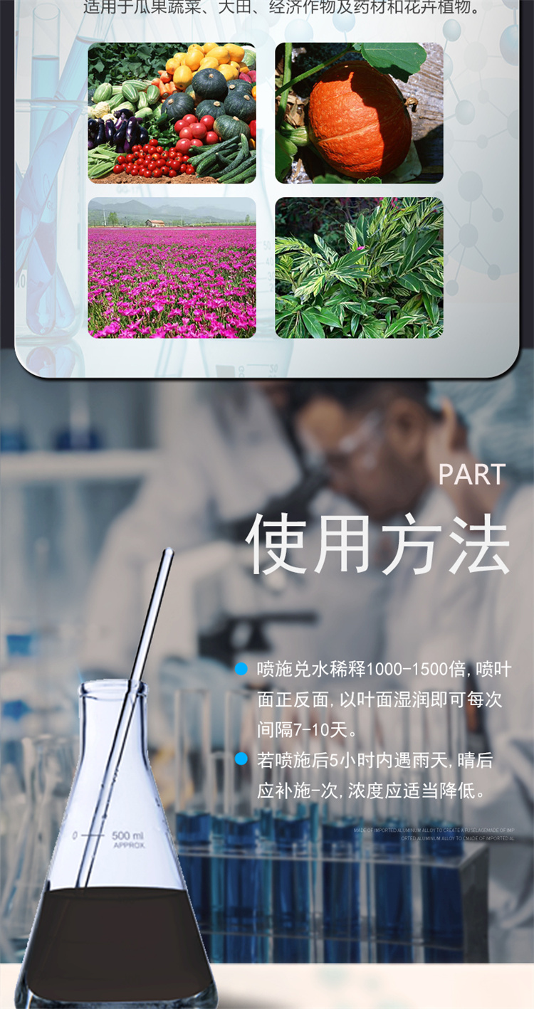 Amino acid containing water-soluble fertilizer, foliar fertilizer, stock solution for regulating plant rapid growth, aquaculture fertilizer