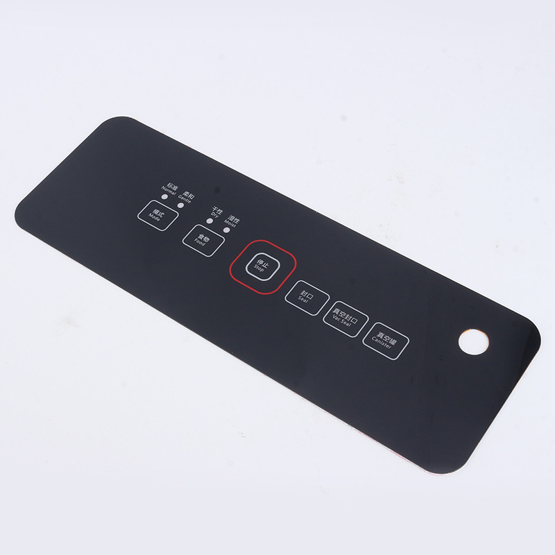 PVC film touch button panel screen printing chassis electrical control panel labeling film surface labeling