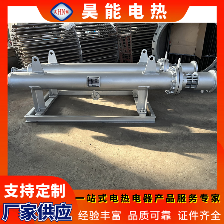 Industrial horizontal pipeline heating equipment with diverse specifications for flue gas and exhaust gas treatment heaters supports customization