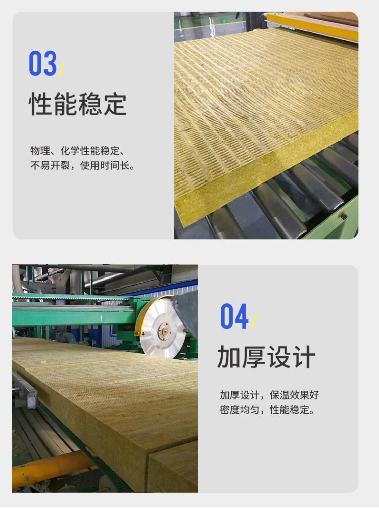 Fireproof rock wool board manufacturer 50 thick A-grade exterior wall insulation material tr10 tr15 semi hard rock wool insulation board