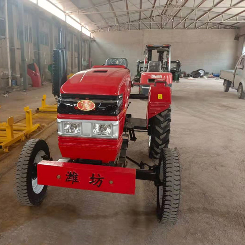 Medium size 40 50 horsepower agricultural four wheel tractor with strong pressure lift can be equipped with a sunshade