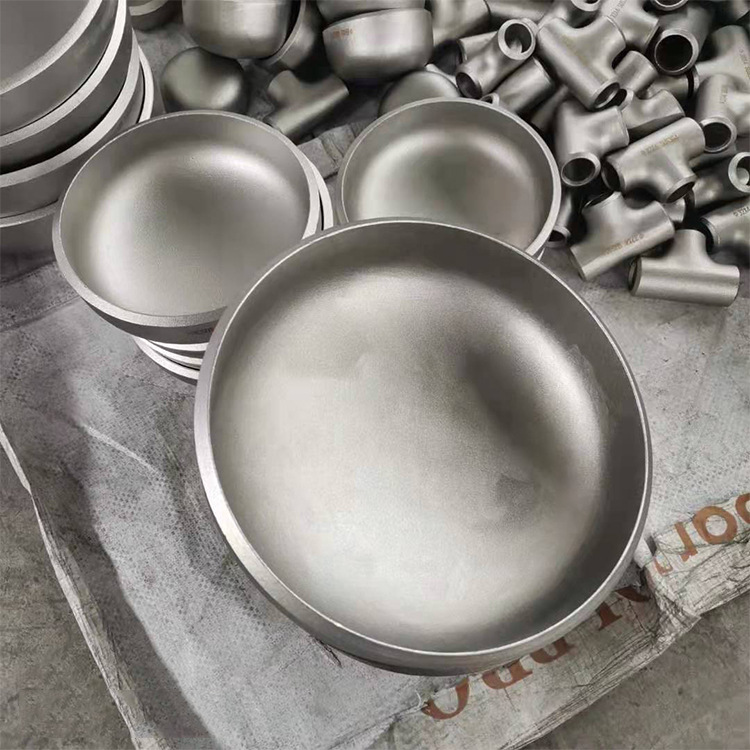 Stainless steel, carbon steel, alloy steel, stamped and welded pipe caps for large-diameter pressure vessel heads of boilers