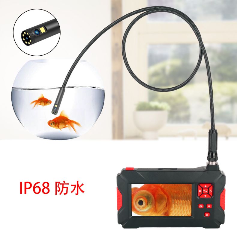 Standard Con Ultra Clear Industrial Endoscope Dual Lens Automotive Maintenance Pipeline Inspection with Visible Waterproof Probe for Sewers