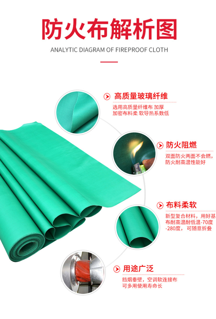 Three prevention cloth 05 thick red silicone fireproof cloth, glass fiber silicone adhesive cloth, color can be customized to Juzhuo