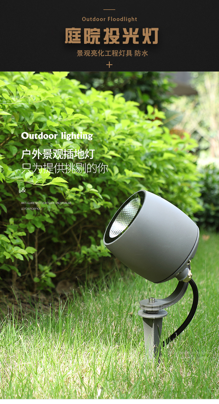 Radixing Outdoor Waterproof Ground Insertion LED Die Cast Aluminum Engineering Courtyard Tree Projection Light LX-XTD-2628