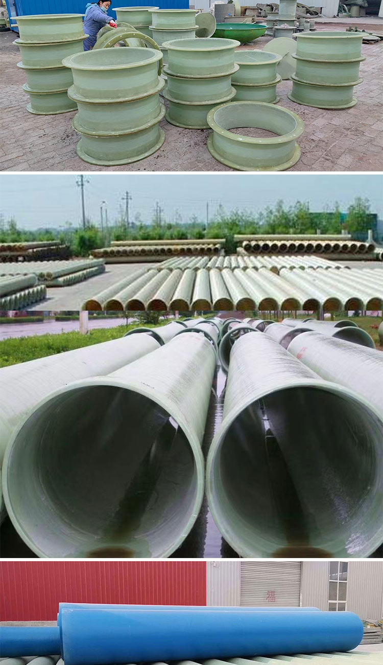 Jukai fiberglass drainage pipeline, large diameter pipe, FRP wrapped rainwater drainage pipeline, threading sand pipe