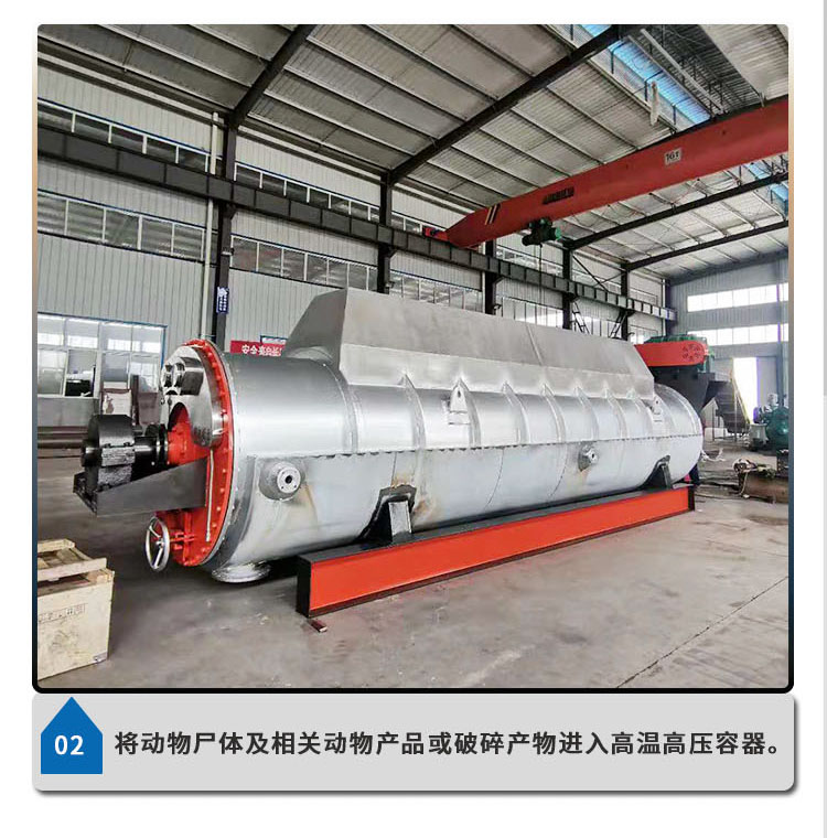 Jinxu Animal Feed Protein Powder Processing Equipment Harmless Treatment Equipment for Slaughtering Waste of Dead Livestock and Poultry