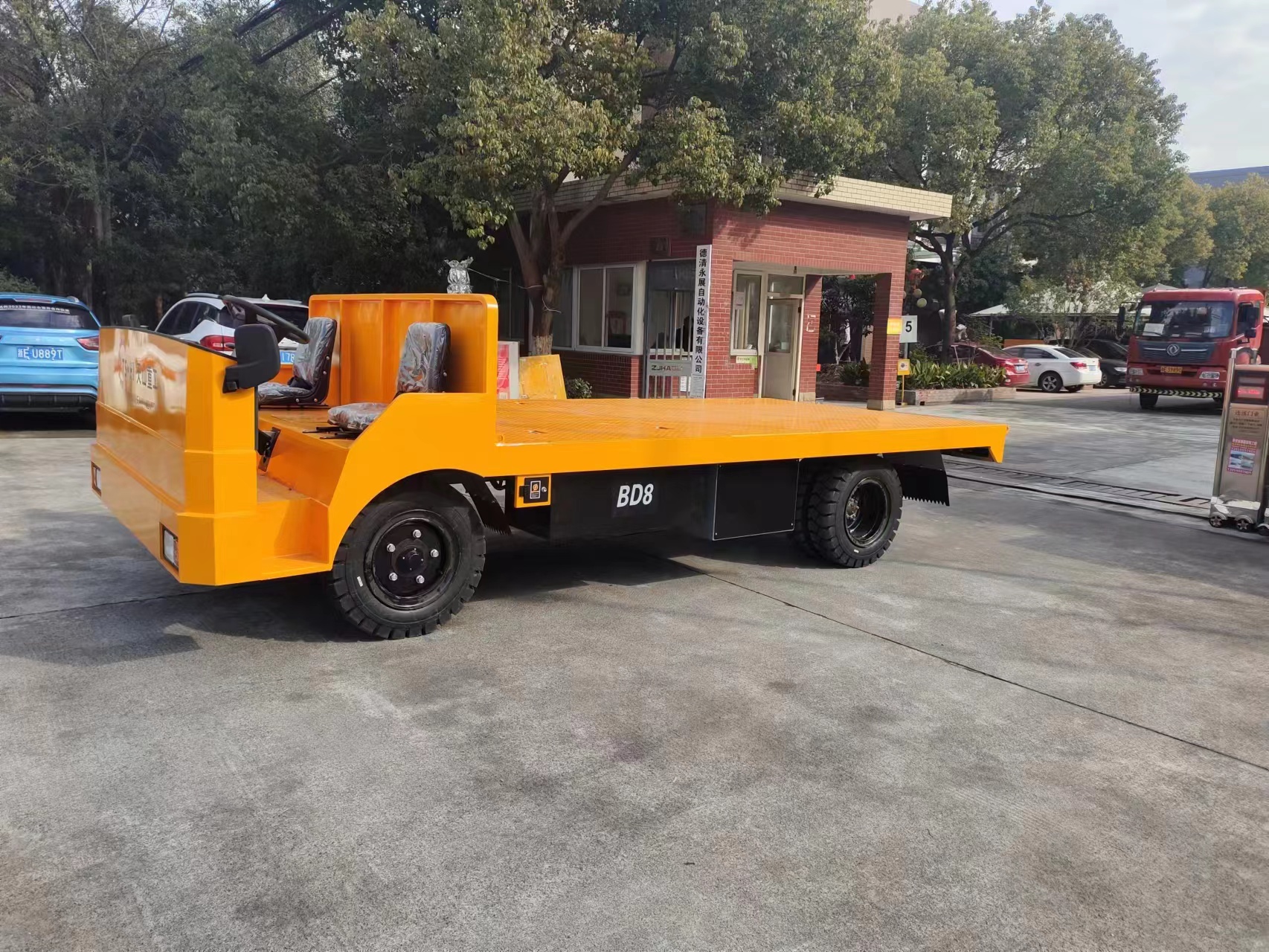 10 ton battery car Unilateral battery Cart Electric cab Flat truck manufactured by Lexus