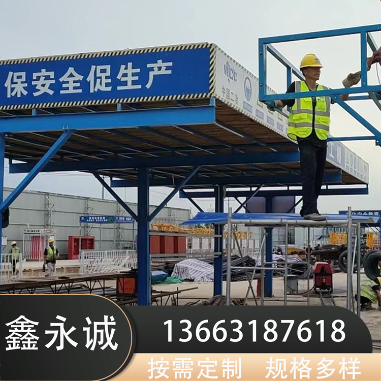 Construction site safety passage assembly type safety protection passage for easy disassembly