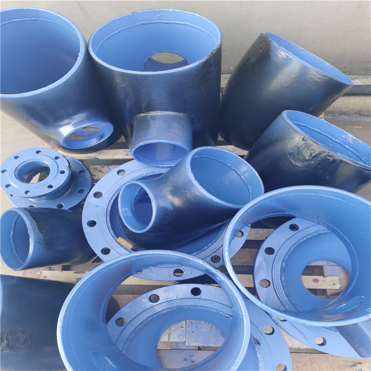 Juxintai flange connection, plastic coated anti-corrosion spiral steel pipe, steel plastic composite pipe, plastic lined pipeline