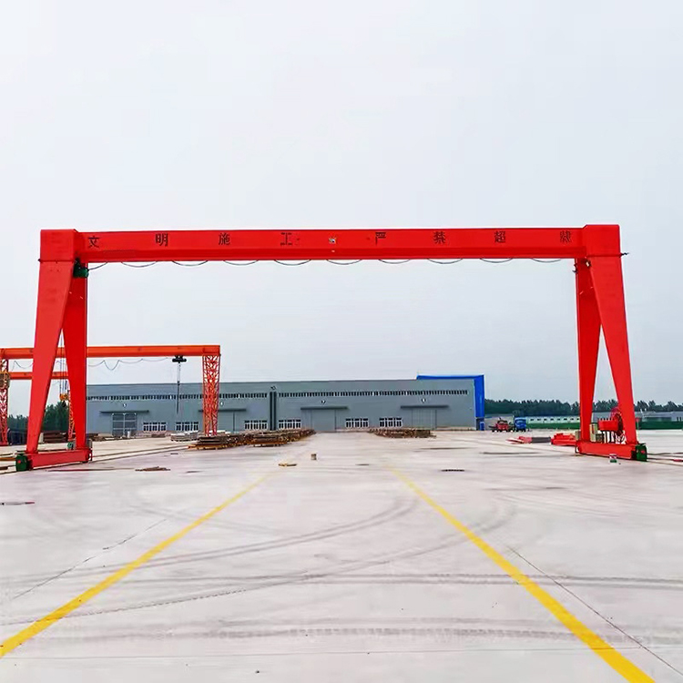 Electric remote control gantry crane for bulk cargo handling in outdoor freight yard Gantry crane for reinforcement processing shed