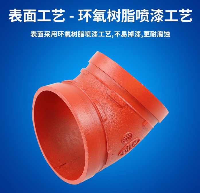 Rongcheng Teda Fire Sprinkler Trench Elbow Tee Straight Pipe Clamp for Water Supply and Drainage Engineering Using Support Drawing Production