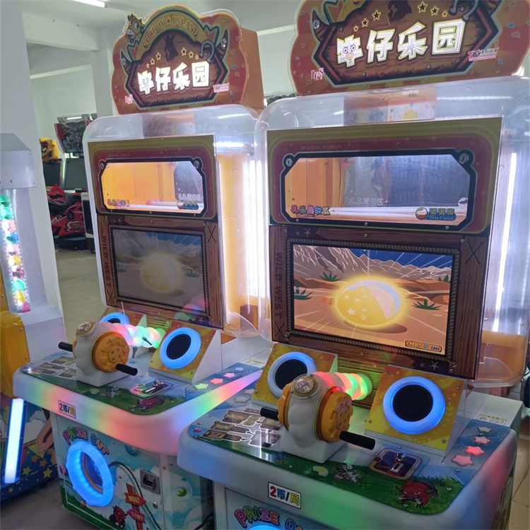 The cowboy playground game console is a large-scale parent-child amusement facility suitable for various entertainment venues