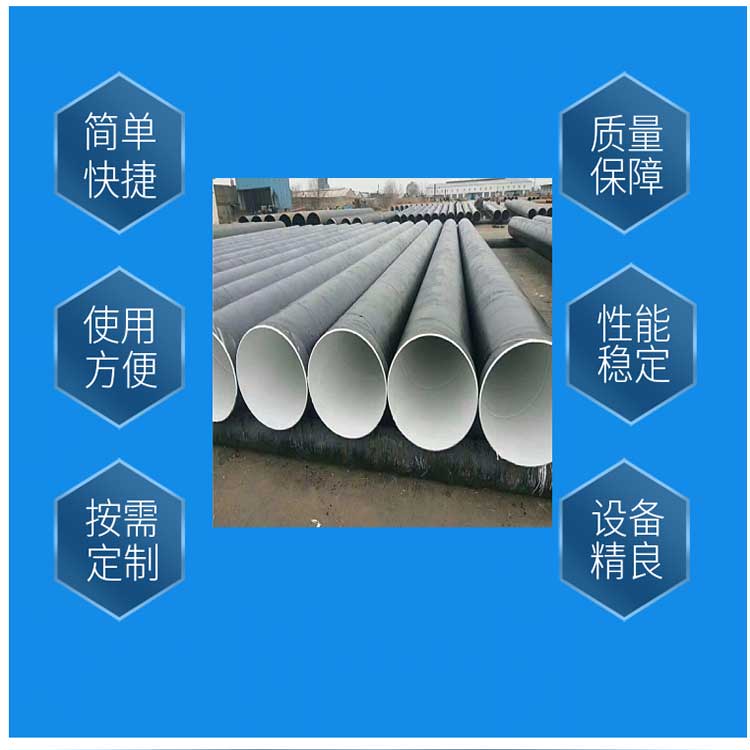 Juxintai Buried Three Oil Two Cloth Anticorrosive Steel Pipe Brushing Oil Wrapped Spiral Pipeline