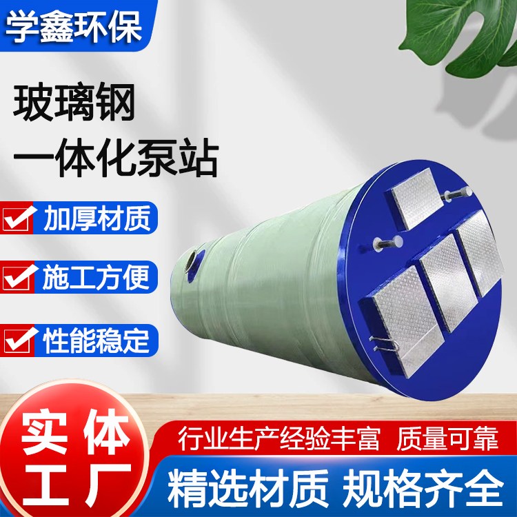 小型一体化泵站 加工定制 市政污水提升设备 学鑫环保 运行平稳