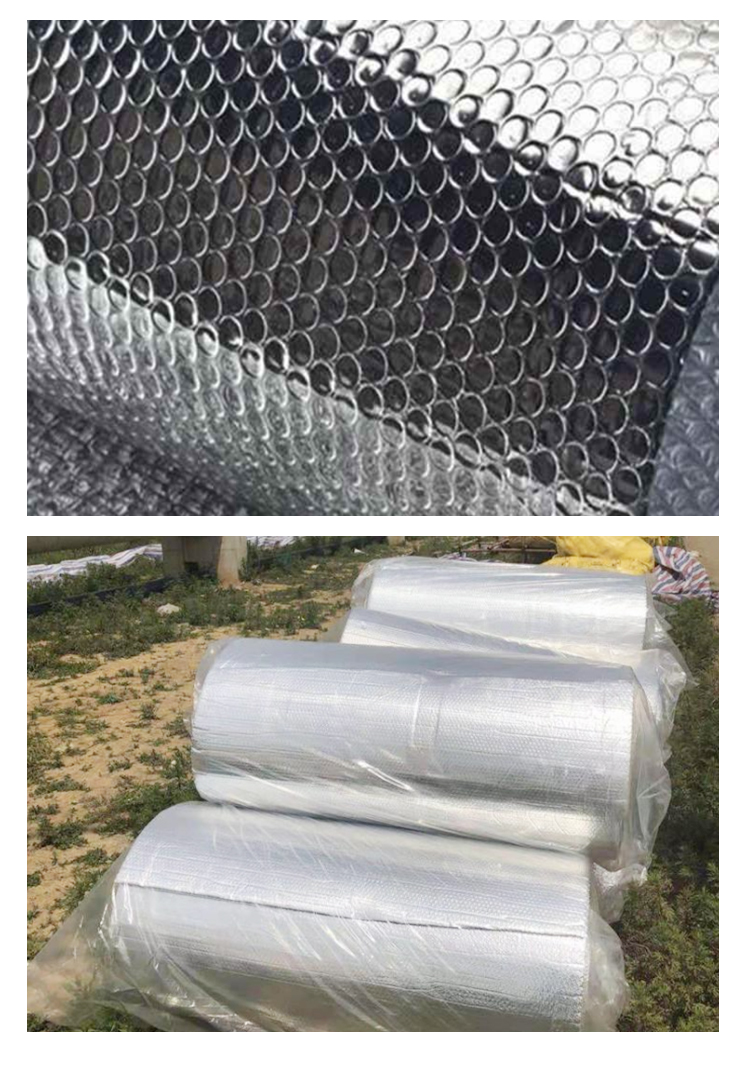 Pure aluminum foil flame retardant bubble film insulation film roof insulation material suitable for color steel room Shengjin