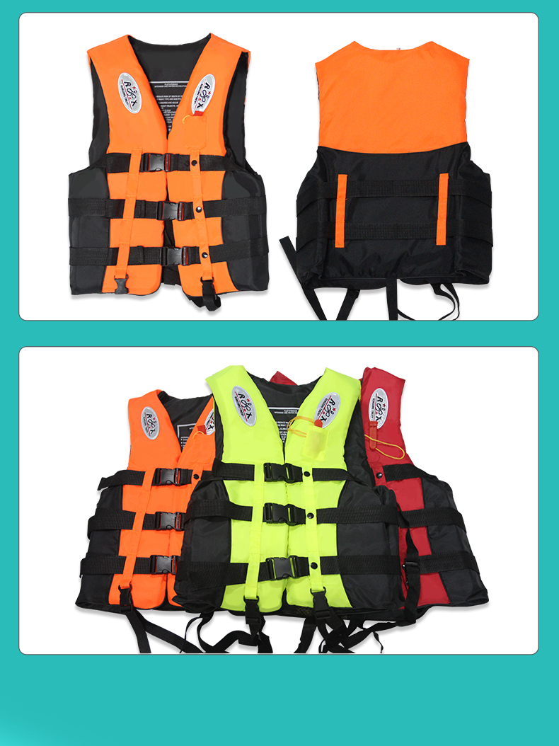 Portable adult life vest Flood prevention Summer swimming Personal flotation device Adult survival big buoyancy professional fishing vest