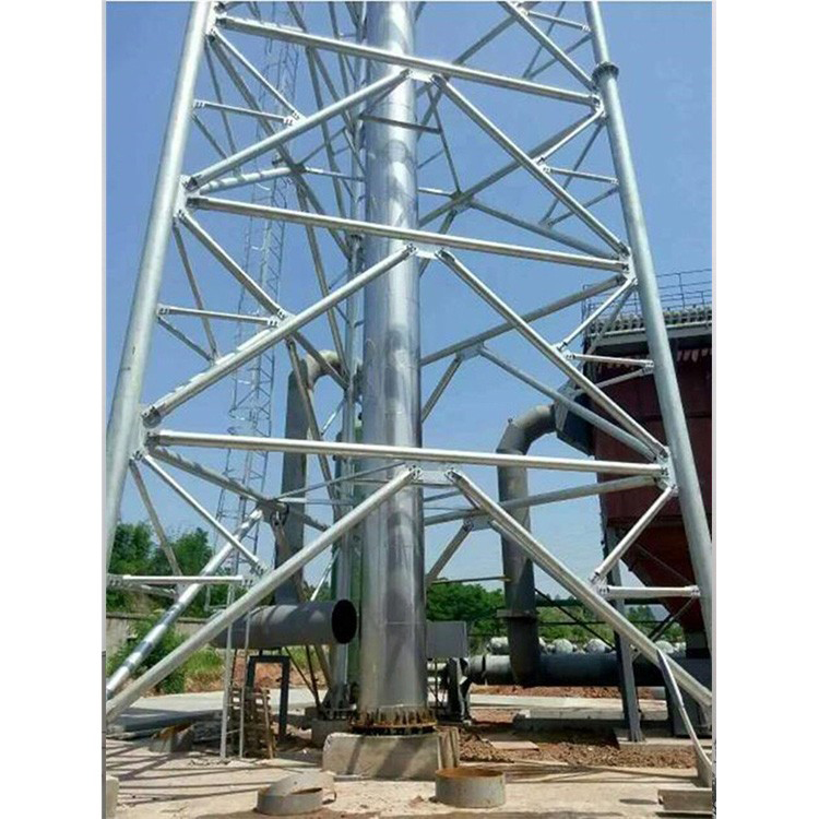 Kaifeng chimney tower environmental protection chimney tower chimney reinforcement tower chemical chimney tower steel Structural engineering production customization