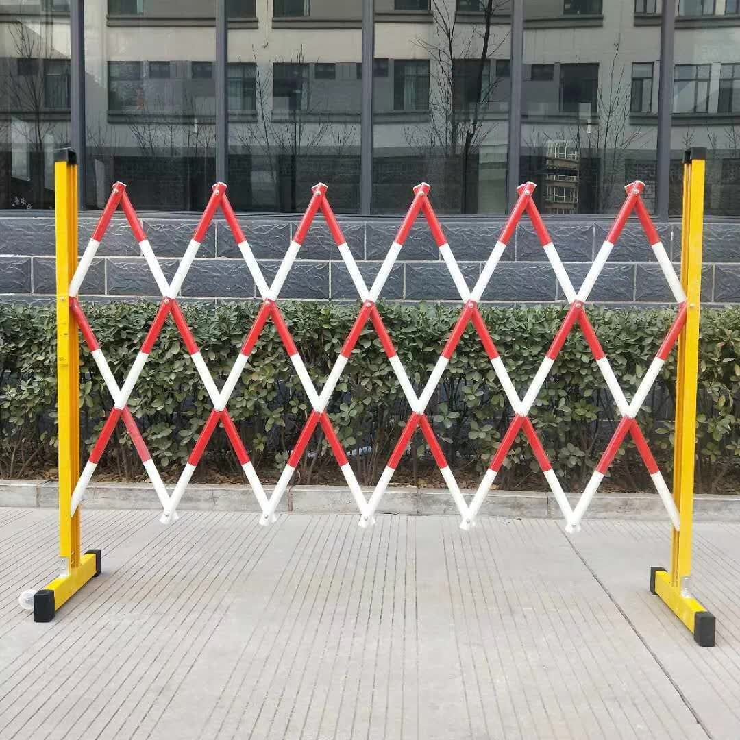 School safety warning fence, folding protective fence, fiberglass fence, Jiahang movable telescopic fence