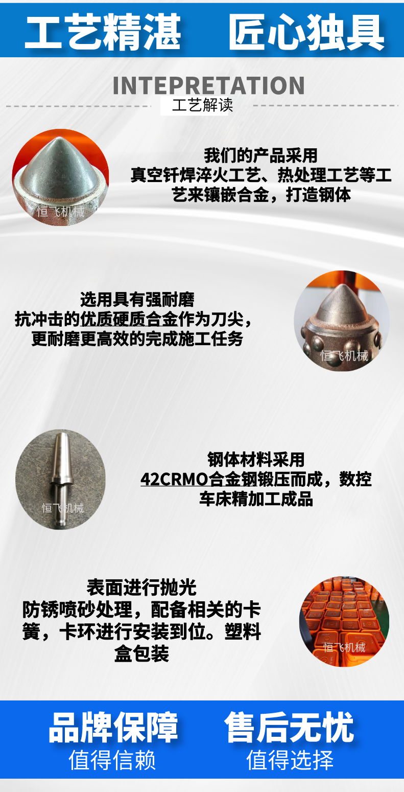 Factory direct sales of strong wear-resistant high-end double wheel slot milling machines, drill bits, rotary drilling machines, and 3060 cutting teeth with high quality