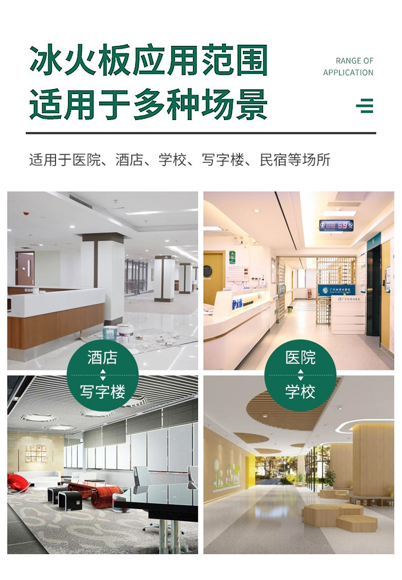 Source manufacturer of hospital ice and fire board, clean board, wall protection board, medical antibacterial A1 grade decorative wood grain board