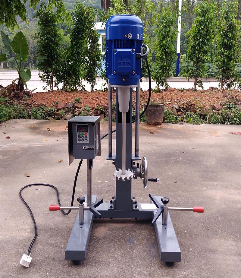 Ampere force experimental production type mobile manual hydraulic lifting homogenizing emulsification machine with a processing capacity of 30-50 liters