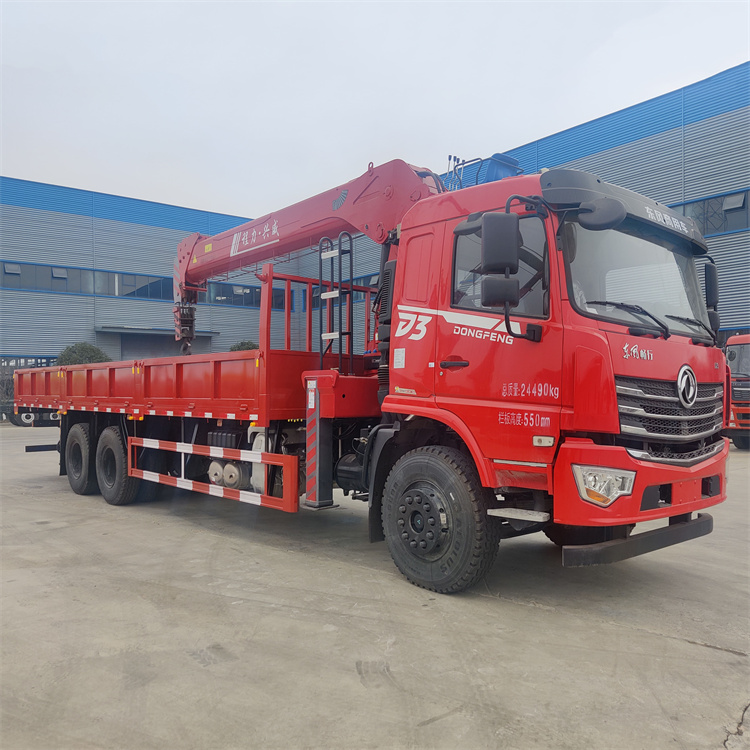 Dongfeng Changxing D3 rear eight wheel car mounted crane Yuchai 270 horsepower engine self equipped crane price point