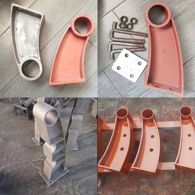 Cast iron bridge guardrail bracket Highway anti-collision guardrail bracket 300 * 80 Weight 5.6 kg