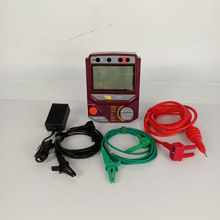 S325X digital insulation resistance tester equipped with electrode DC resistance meter, high-voltage megohmmeter, digital display megger