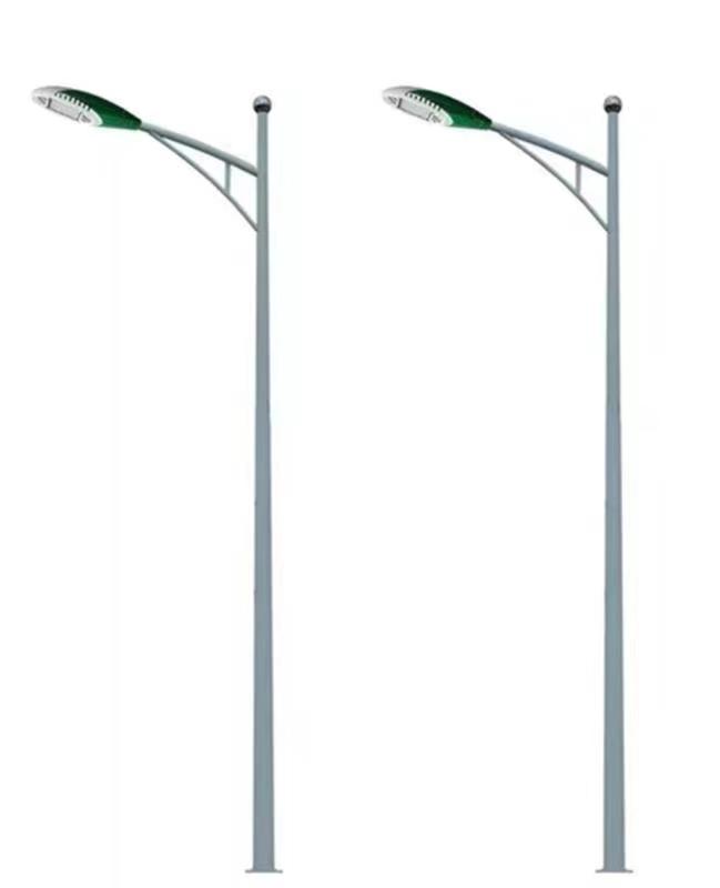 8 meter conch arm double arm LED solar street light customized for residential roads