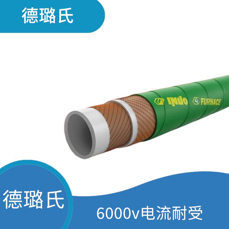 Carbon free rubber tube, high temperature resistant, non conductive for Deluxe DELOX induction furnace